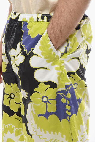 Shorts in Cotone a Fantasia Floreale