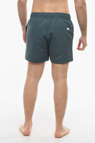Solid Color MASON Swim Shorts With Drawstring Waist