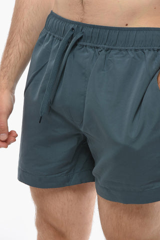 Solid Color MASON Swim Shorts With Drawstring Waist