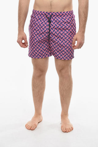 Two-Tone Swim Shorts with 3 Pockets