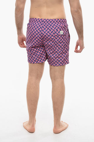 Two-Tone Swim Shorts with 3 Pockets