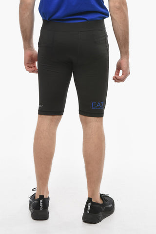EMPORIO EA7 Vigor7 Elasticated Shorts with Logo Print
