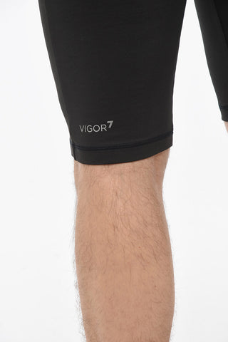 EMPORIO EA7 Vigor7 Elasticated Shorts with Logo Print