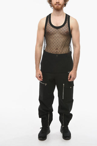 Tank Top in Mesh Motivo Monogram