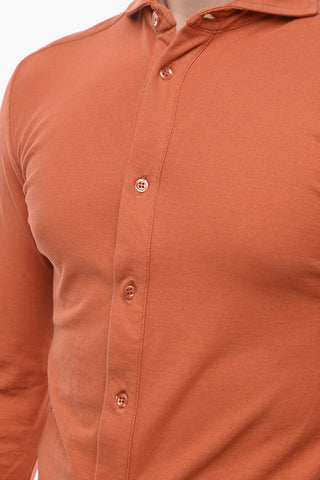 Jersey ANTIBES Shirt with Spread Collar