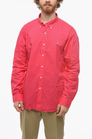 POLO Popeline Slim-fit Shirt with Button Down Collar