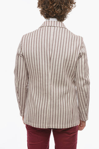 striped notch lapel CHELSEA 2-button blazer