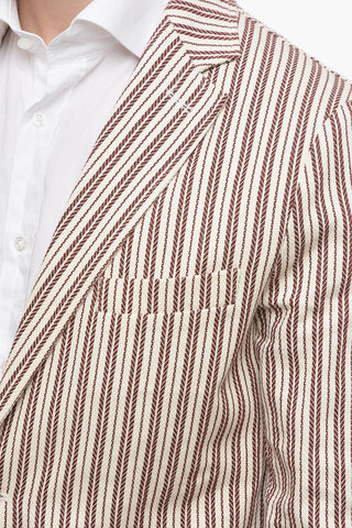 striped notch lapel CHELSEA 2-button blazer