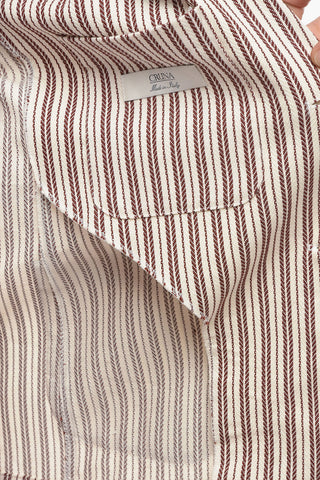 striped notch lapel CHELSEA 2-button blazer