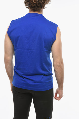 EMPORIO EA7 Sleeveless T-shirt with Embossed Logo