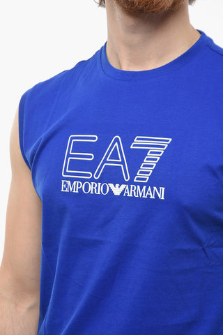 EMPORIO EA7 Sleeveless T-shirt with Embossed Logo