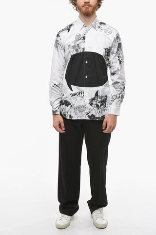 SHIRT Camicia Oversized con Stampa Grafica Allover
