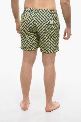 Two-Tone Swim Shorts with 3 Pockets