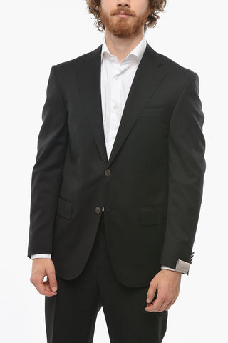 Blazer in Lana LEADER con Tasche con Aletta
