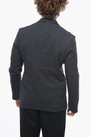 EMPORIO Virgin Wool Half-lined Blazer with Notch Lapel