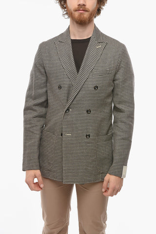 Double-breasted CHELSEA Houndstooth Blazer