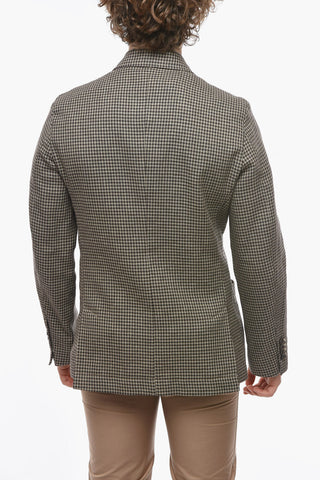 Double-breasted CHELSEA Houndstooth Blazer