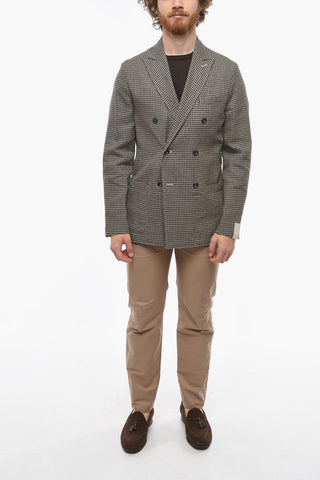 Double-breasted CHELSEA Houndstooth Blazer