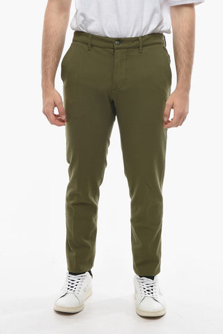 Pantaloni NEWTOWN in Tinta Unita a Vita Regolare