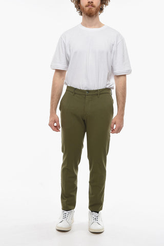 Pantaloni NEWTOWN in Tinta Unita a Vita Regolare