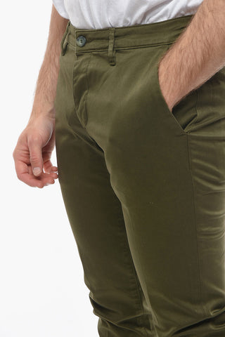 Solid Color NEWTOWN Chino Pants with Belt Loops