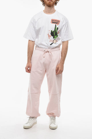KAILAND O.MORRIS Joggers in Cotone Garzato con Logo Ricamato