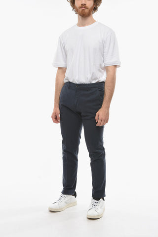 Solid color MARAIS Chino Pants with Flap Pockets