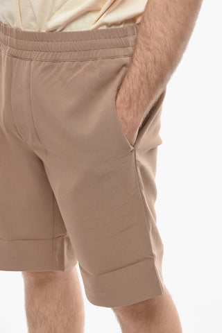 Solid Color SMITH Shorts with Drawstring Waist