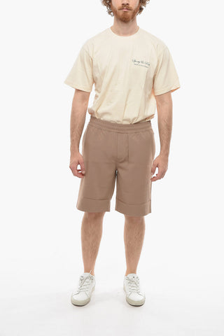 Solid Color SMITH Shorts with Drawstring Waist
