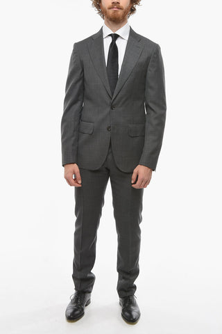 CC COLLECTION Virgin Wool RETAILORED Suit with Notch Lapel