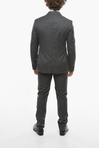 CC COLLECTION Virgin Wool RETAILORED Suit with Notch Lapel