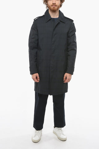 1930 Trench Impermeabile Semifoderato con Fantasia District Check