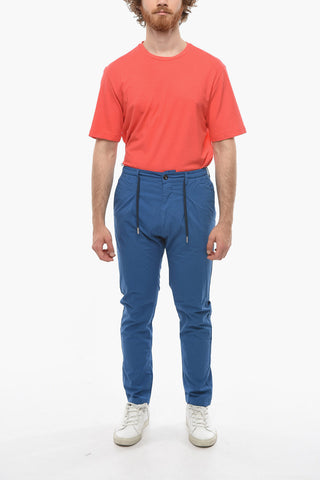 Solid Color MITTE Pants with Drawstring Waist