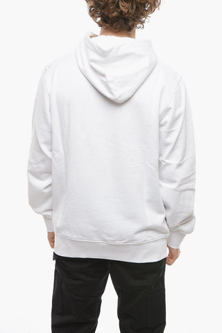 Felpa Hoodie con Stampa Global Warning