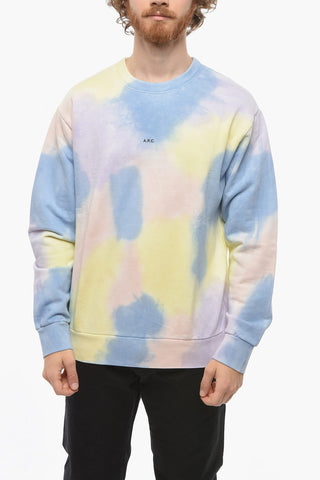 Tie-Dye Effect Brushed Cotton OLIVIER Sweatshirt