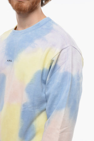 Tie-Dye Effect Brushed Cotton OLIVIER Sweatshirt