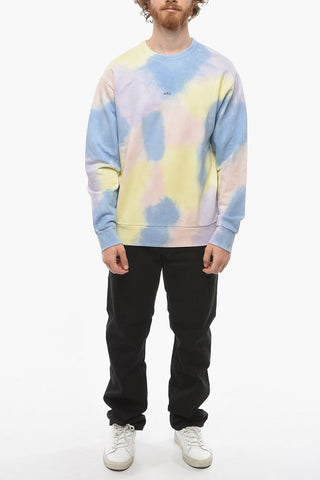 Tie-Dye Effect Brushed Cotton OLIVIER Sweatshirt