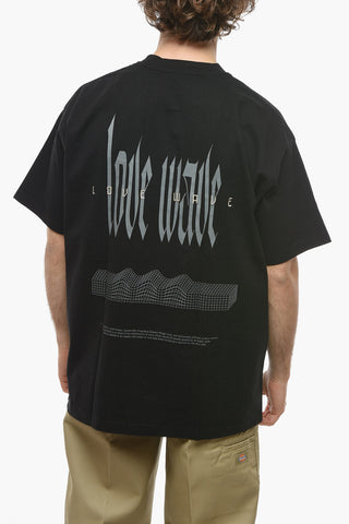 T-shirt Girocollo in Cotone con Stampa Logo