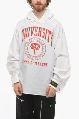 Shirting Fabric UNIVERSITY Sweatshirt with Print