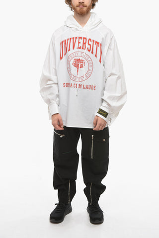 Shirting Fabric UNIVERSITY Sweatshirt with Print