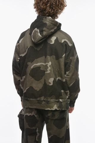 EASTPACK Oversized Hoodie Sweatshirt with Camouflage Pattern and Zipped Maxi Pocket