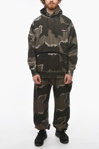 EASTPACK Oversized Hoodie Sweatshirt with Camouflage Pattern and Zipped Maxi Pocket