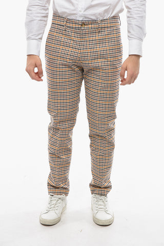 Shephard's Checked MARAIS Pants with Contrasting Button