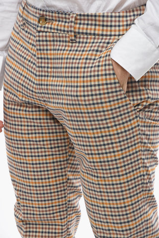 Shephard's Checked MARAIS Pants with Contrasting Button