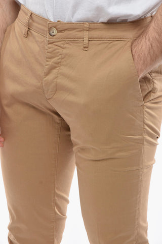 Regular Waist Solid Color NEWTOWN Chino Pants