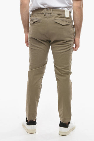 Stretch Cotton MARAIS Chino Pants with Flap Pockets