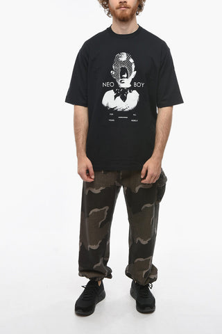 UNDERCOVERISM Two-toned T-shirt with Contrasting Print