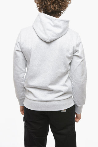 Brushed Cotton Hoodie with Embroidered Logo