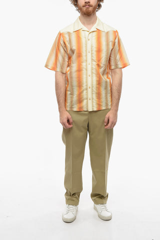 Camicia SUNRISE in Misto Lino e Seta con Fantasia a Righe