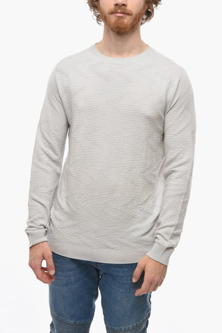 Cashmere and Linen-blend Ribbed Sweather